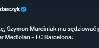Szymon Marciniak ma sędziować hitowy mecz LM!