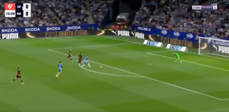 Szczęsny broni sam na sam z Espanyolem! [VIDEO]