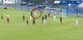 Fatalne PUDŁO Fiabemy w meczu rezerw Lecha Poznań [VIDEO]