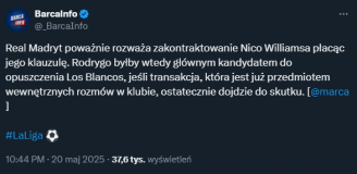 HlT! TEN KLUB chce wpłacić klauzulę za Nico Williamsa!