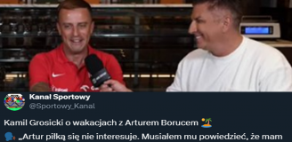 Kamil Grosicki o aktualnej wiedzy piłkarskiej Artura Boruca... xD