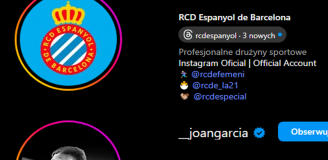 PORÓWNANIE followów Joana Garcii po transferze do Barcy do Espanyolu... xD