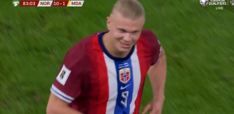 Haaland STRZELA GOLA na 10-1 z Mołdawią! [VIDEO]