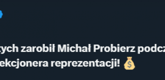 TYLE ZAROBIŁ Michał Probierz w reprezentacji Polski!
