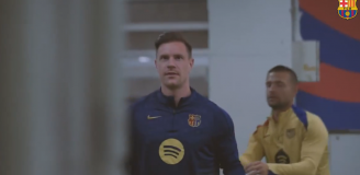 Ter Stegen ćwiczący koncentrację przed meczem z Villarrealem... :D [VIDEO]