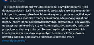 ZASKAKUJĄCE słowa Ter Stegena nt. bramkarzy Barcelony...