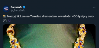Tak wygląda naszyjnik Lamine Yamala za 400 tysięcy euro!
