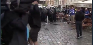 Ekipa TVP Info trafiona armatkami wodnymi we Wrocławiu! [VIDEO]