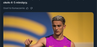 Piłkarz Barcelony wypada z gry na 5 miesięcy!