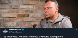 Adrian Siemieniec MOCNO o wyborze nowego selekcjonera!