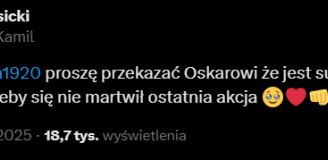 WPIS Kamila Grosickiego dot. SMUTKU Oskara Pietuszewskiego po zmarnowaniu sytuacji...
