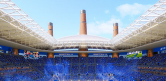 KOMICZNA WIZUALIZACJA nowego stadionu Birmingham xD