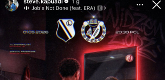 Taką GRAFIKĘ przed meczem z Legią wrzucił Steve Kapuadi xD