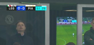 MINY SZEFOSTWA Legii w drugiej połowie meczu z Piastem xD