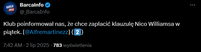 HIT! Wtedy Barca ma WPŁACIĆ KLAUZULĘ za Nico Williamsa!