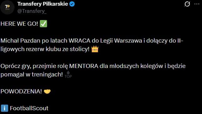 HERE WE GO! Obrońca po latach WRACA DO LEGII!