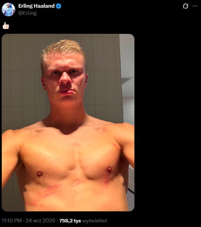Oto jakie ZDJĘCIE wrzucił Erling Haaland po meczu z Danią xD