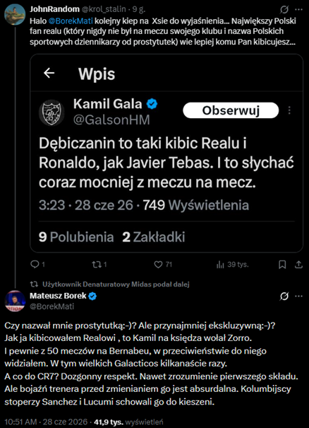 Mateusz Borek WYJAŚNIA słynnego kibica Realu XD