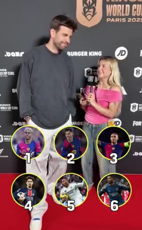 TOP 6 Złotej Piłki 2025 według Gerarda Pique xD