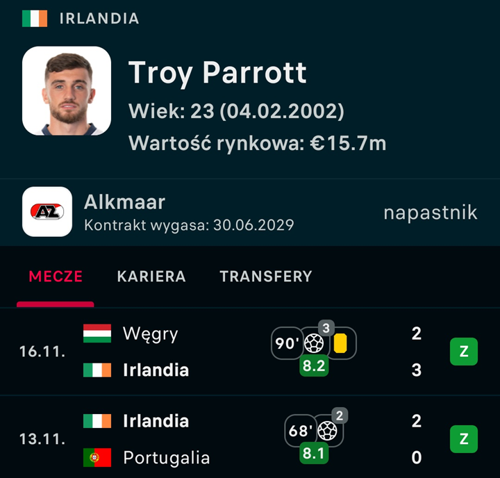 Dwa ostatnie mecze Troya Parrotta w el. do MŚ xD