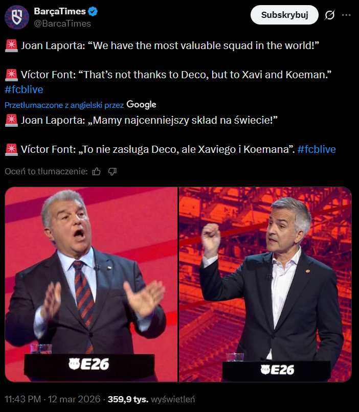 RIPOSTA Victora Fonta na SŁOWA Joana Laporty xD