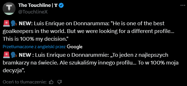 SŁOWA Luisa Enrique nt. Donnarummy i jego przyszłości w PSG! O.o