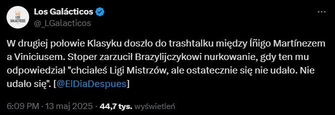 ODPOWIEDŹ Viniciusa na zaczepki Inigo Martineza podczas El Clasico :D