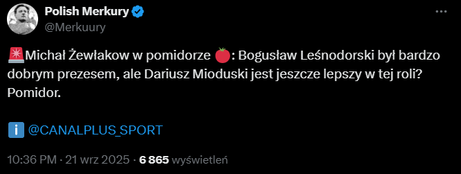 ODPOWIEDŹ Michała Żewłakowa na pytanie KTO JEST LEPSZYM PREZESEM: Leśnodorski vs. Mioduski :D