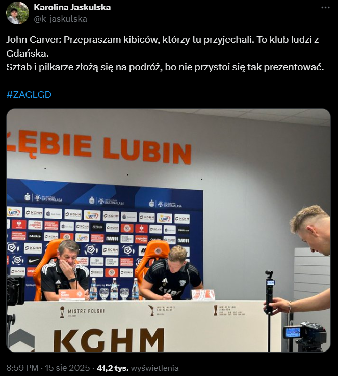 Oto co trener Lachii OBIECAŁ KIBICOM obecnym w Lubinie podczas PORAŻKI 2:6!
