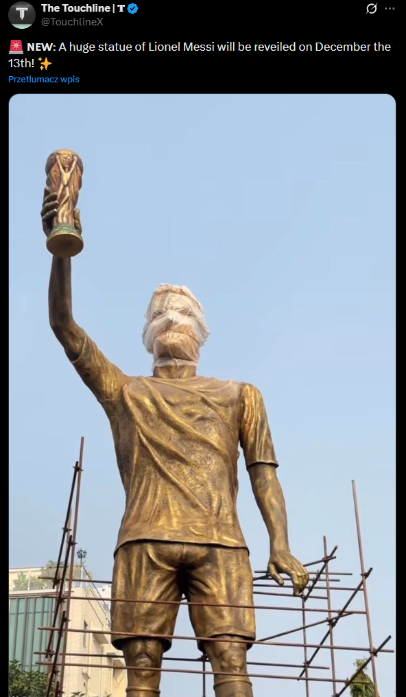 Jutro odsłonięcie TEGO POMNIKU Leo Messiego!