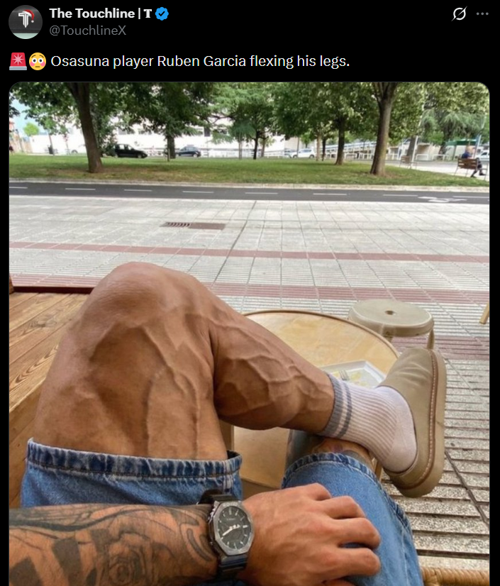 Piłkarz Osasuny, Ruben Garcia pochwalił się wyglądem... SWOICH NÓG! O.o