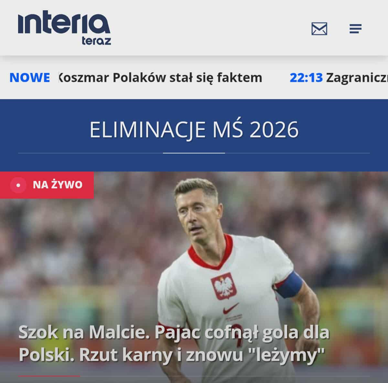 NAGŁÓWEK po cofniętym golu reprezentacji Polski w meczu z Maltą xD