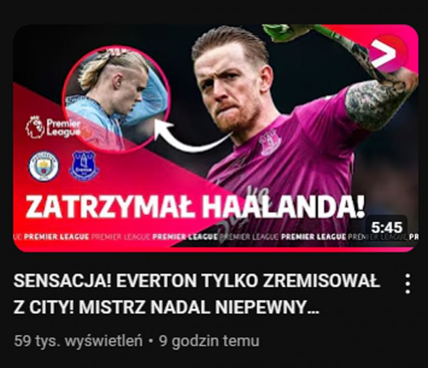 TYTUŁ skrótu meczu Man City - Everton na oficjalnym kanale Viaplay! xD