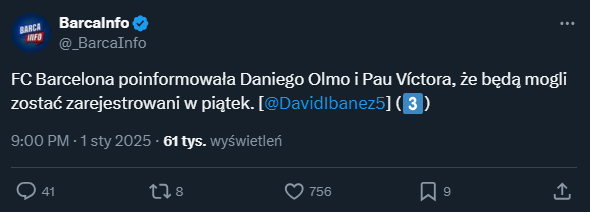 WIADOMOŚĆ Barcelony do Daniego Olmo i Pau Victora...