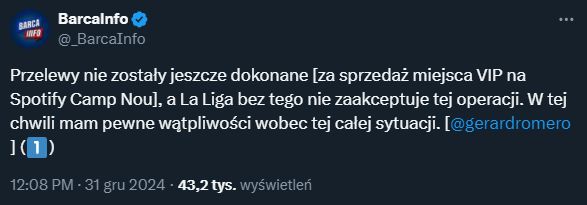 Problemy Barcelony z zarejestrowaniem Olmo! LaLiga nieugięta...