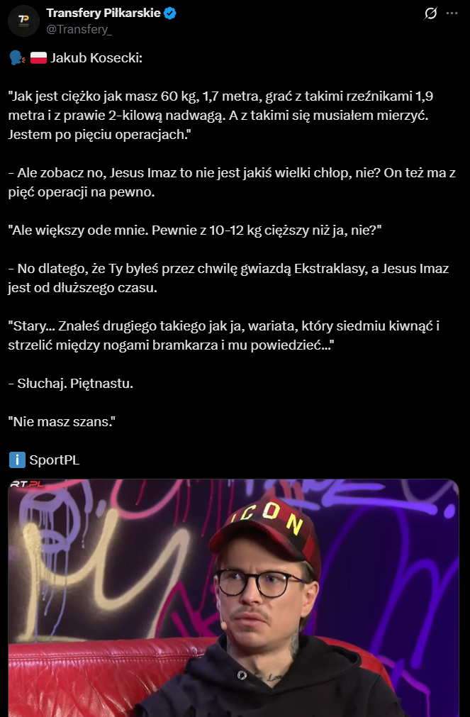 DIALOG z udziałem Jakuba Koseckiego nt. JEGO UMIEJĘTNOŚCI i WARUNKÓW WIZYCZNYCH xD