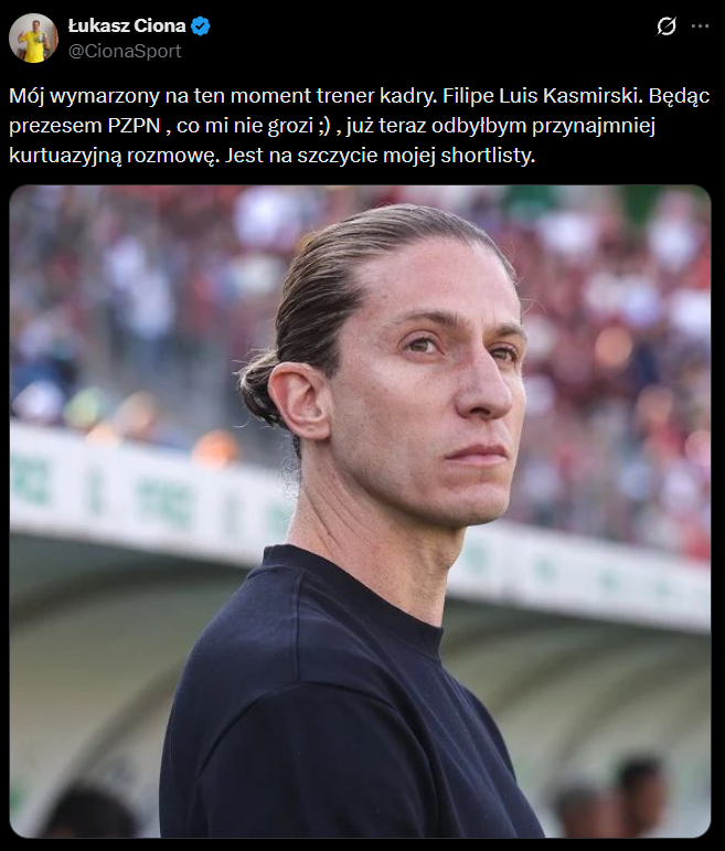 Łukasz Ciona wskazał swojego FAWORYTA na NOWEGO SELEKCJONERA reprezentacji Polski :D