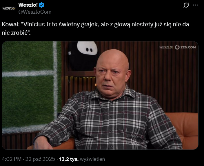 Tak Kowal PODSUMOWAŁ Viniciusa Juniora...