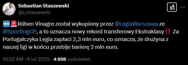 HIT! Za tyle Legia WYKUPIŁA Rubena Vinagre! O.o