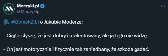 Zbigniew Boniek OSTRO o Jakubie Moderze...