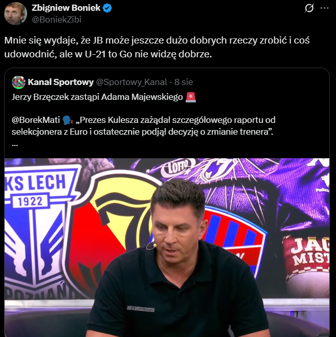 WPIS Zbigniewa Bońka po wyborze Jerzego Brzęczka na selekcjonera kadry U21 xD