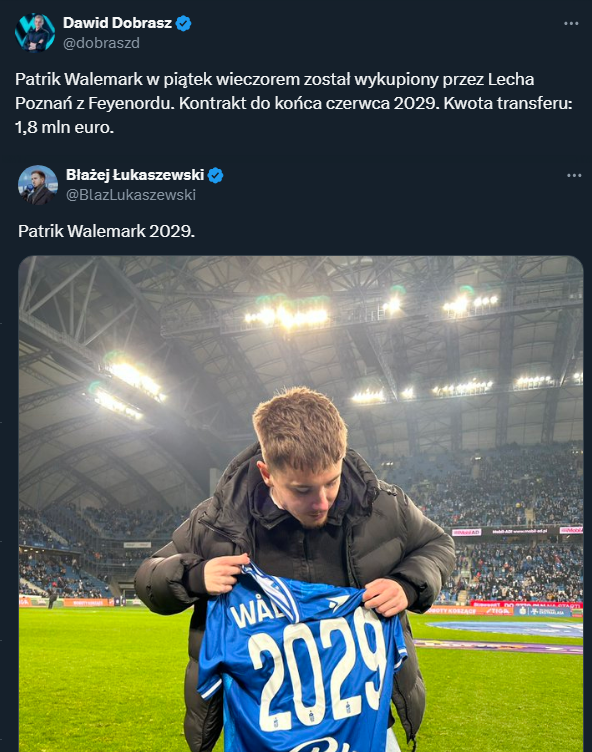 Lech Poznań OGŁASZA TRANSFER w przerwie! 1,8 mln euro!!!