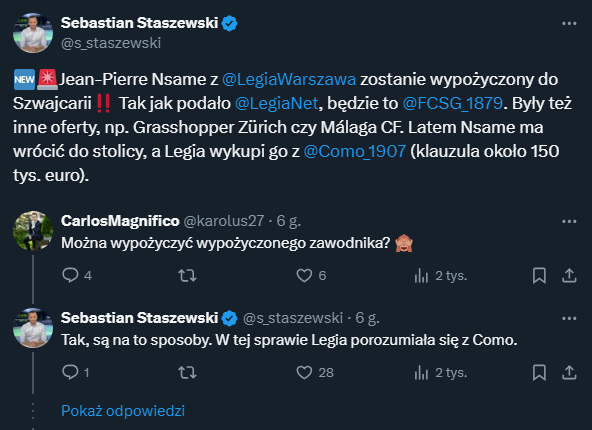 HIT! Legia Warszawa wypożycza piłkarza, którego... pół roku temu wypożyczyła! xD