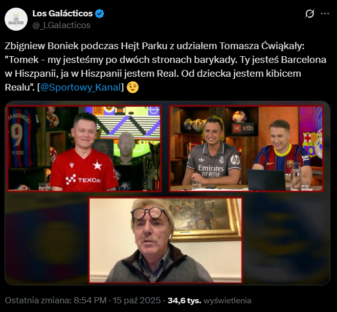 Barca czy Real? Zbigniew Boniek zdradza KOMU KIBICUJE!