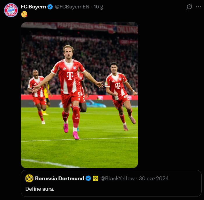 Bayern ODKOPAŁ tweeta BVB o AURĘ i skomentował go tak... xD