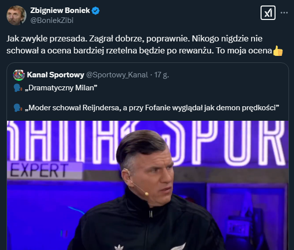 Zbigniew Boniek TONUJE NASTROJE ekspertów po występie Jakuba Modera!