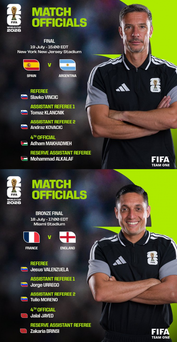 FIFA wyznaczyła sędziów na finał MŚ i mecz o 3 miejsce!