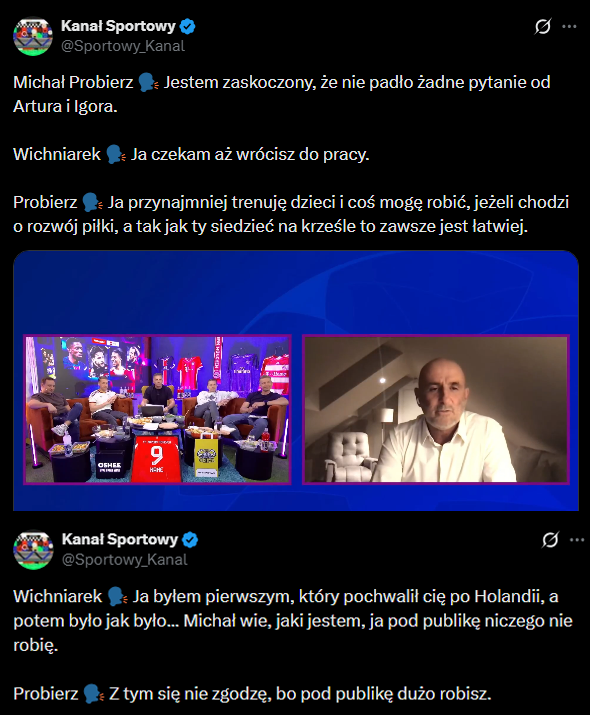 Michał Probierz WBIJA SZPILKĘ w Artura Wichniarka!