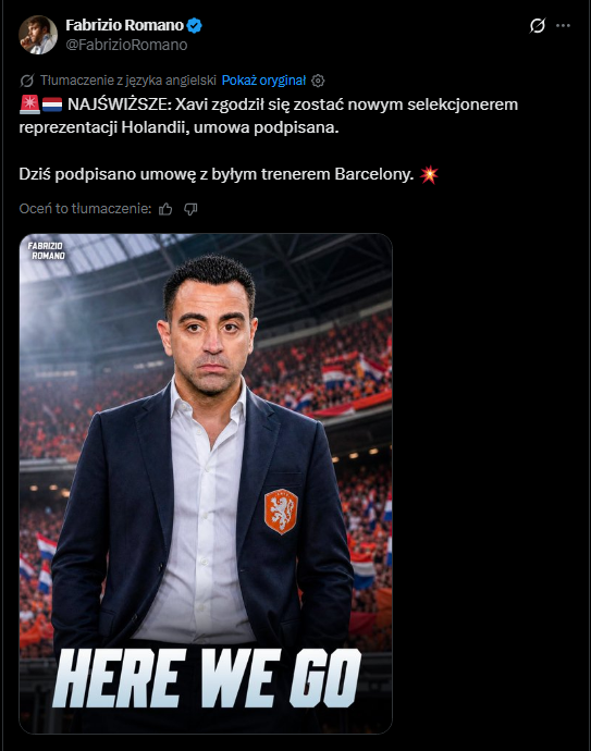 HERE WE GO! Xavi wraca na ławkę trenerską!