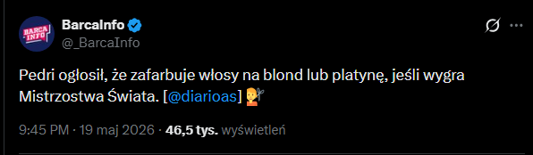 Pedri zadeklarował CO ZROBI, jeśli Hiszpania wygra Mundial! :D